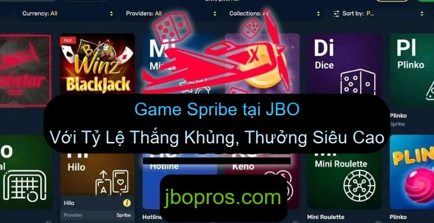 Game Spribe tại JBO Với Tỷ Lệ Thắng Khủng, Thưởng Siêu Cao