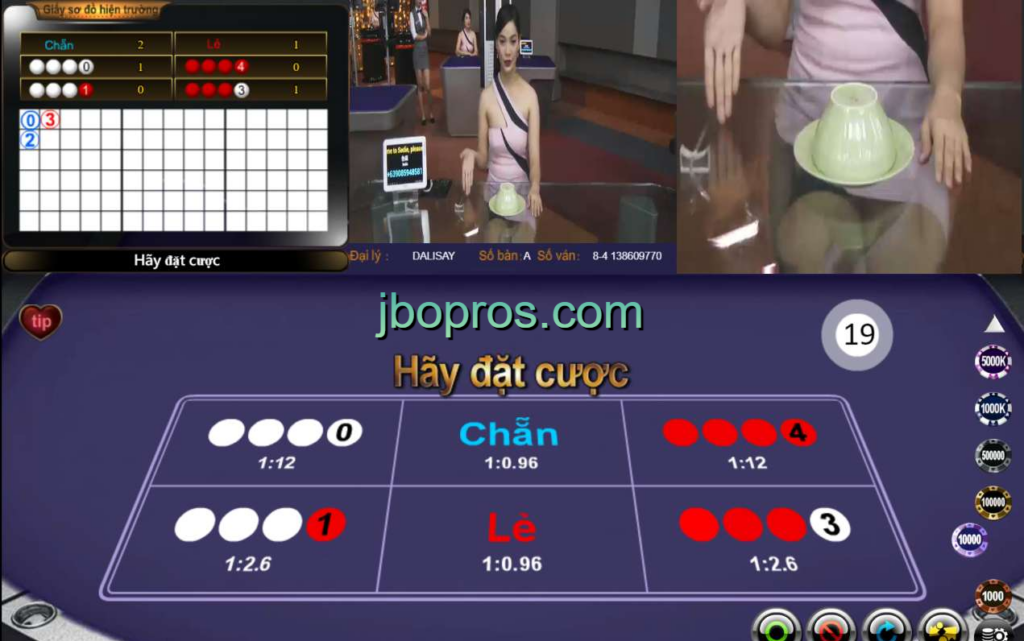 Xóc đĩa là game cá cược dễ thắng nhất tại JBO